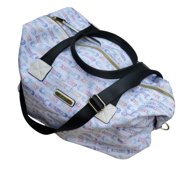 Juicy Couture Monogram Rainbow Duffel / Overnight Bag - Picture 1 of 10